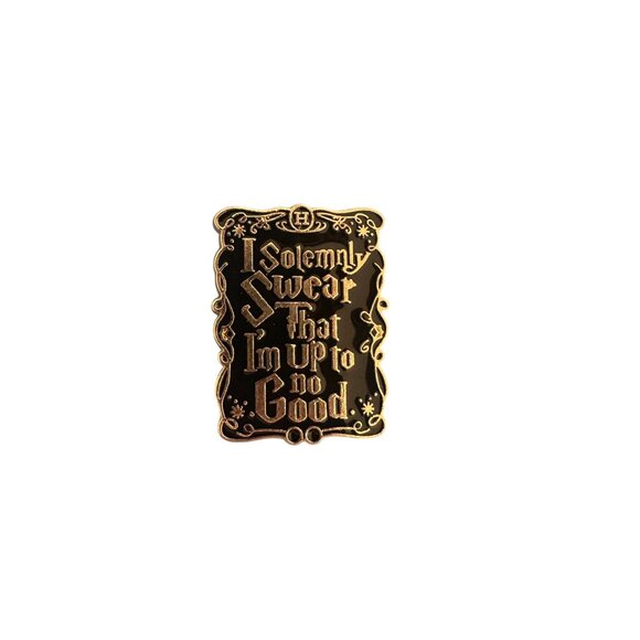 I SOLEMNLY SWEAR Mischief Harry Potter Enamel Pin NEW NWOT - Picture 4 of 4